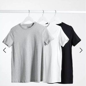 Lot of 3 ASOS Maternity Organic Cotton T-shirts